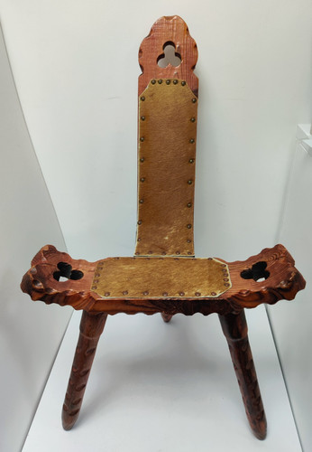 Vintage rustic carved - carved, wooden