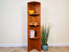 G Plan Vintage Mid Century Medium Teak Corner Bookshelf Display BL660