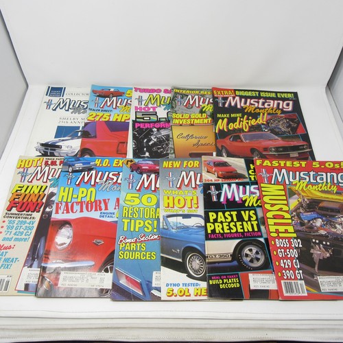 Mustang monthly magazine lot - mustang,