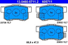 REAR BRAKE PAD SET DISC BRAKE