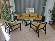 Camerich Sofa 3 Seater Plus 2 x Armchairs. Stunning In Safari Leather