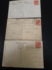 Genealogy postcards - 3x,