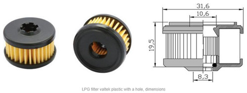 Lpg gas valtek - valtek/omb, filters