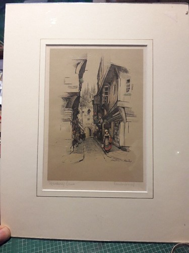 Antique coloured print - antique,