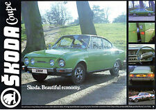 Skoda S110 R Coupe 1977-1979 UK Market Single Sheet Sales Brochure