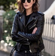 UK Women's Biker Jacket Slim