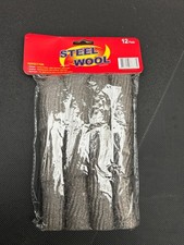 12 Steel Wire Wool Pads Top