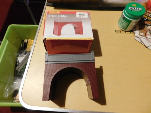 Hornby brick bridge very - brick, bridge,