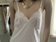 Vtg Charnos White Silky