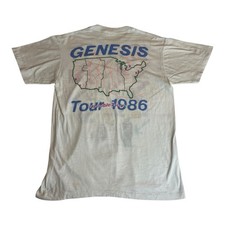 Genesis vintage Band T shirt 1986 Tour invisible touch Phil collins Womens Large