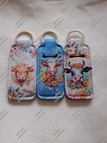 Lip balm holder keyring - lip,