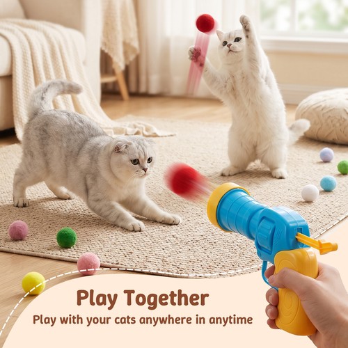 Cat pom launcher gun - pom,