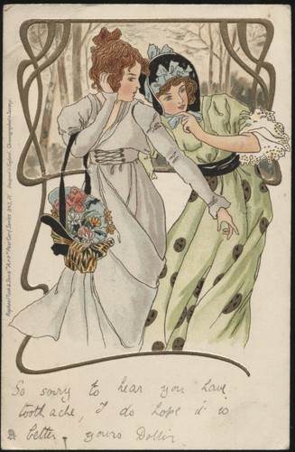 Used tuck postcard art - gb.,