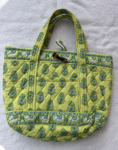 Green blue floral - green, quilted