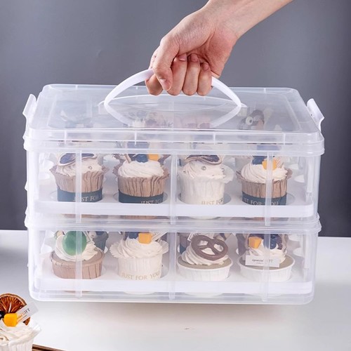 Cupcake carrier stackable - cupcake,