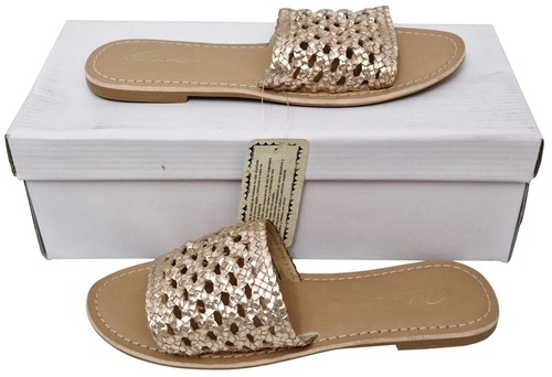Park lane ladies macrame flat - macrame,