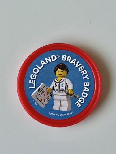 Legoland bravery pop badge - bravery,