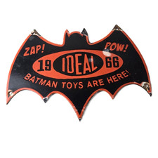 Vintage Batman Toys Sign -