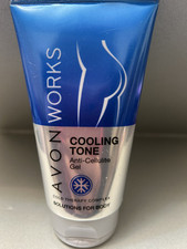Avon Works Solutions Cooling Tone Anti-Cellulite Gel, Cold Therapy Complex, Rare