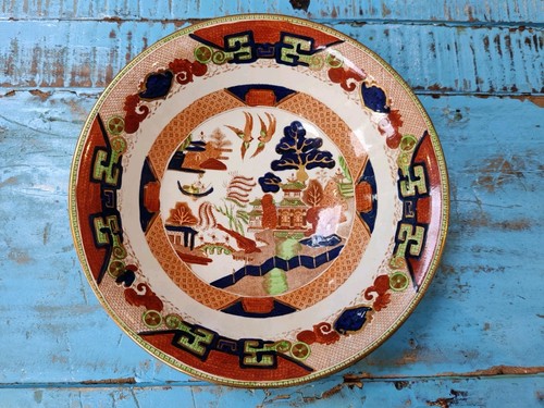 Antique english imari pattern - english,