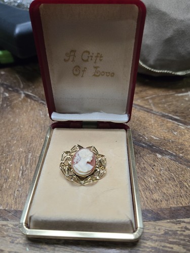 Vintage faux shell cameo - vintage,