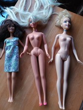 Job Lot 3 Old Barbie Dolls