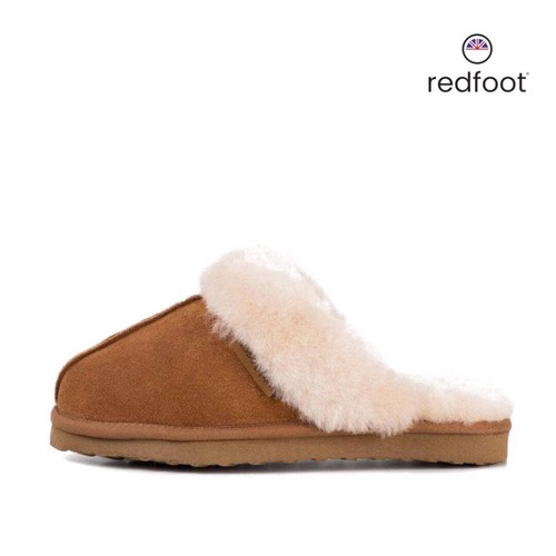 Ann tan sheepskin slipper - slipper, mule
