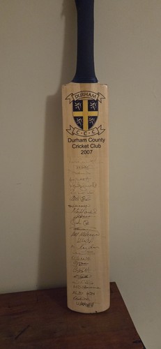 Signed durham bat - durham, bat-