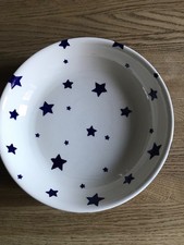 Emma Bridgewater Blue Stars Pasta Dishes x 4 Preowned Condition Fair