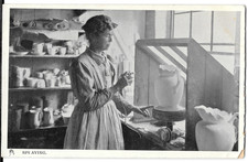 Postcard: 'Spraying' - Bottle Kilns / Ovens in Stoke, Staffordshire