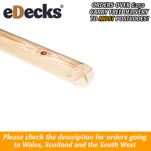 Pine dowel moulding - pine, pack