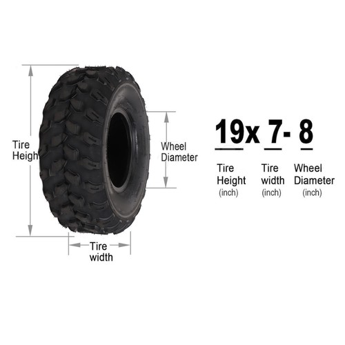 19x78in tubeless tire 4pr - tubeless,