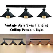 Vintage 3 Way Ceiling Light Modern Kitchen Hanging Metal Ceiling Pendant Lamp