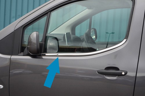 Chrome side door window - chrome, sill