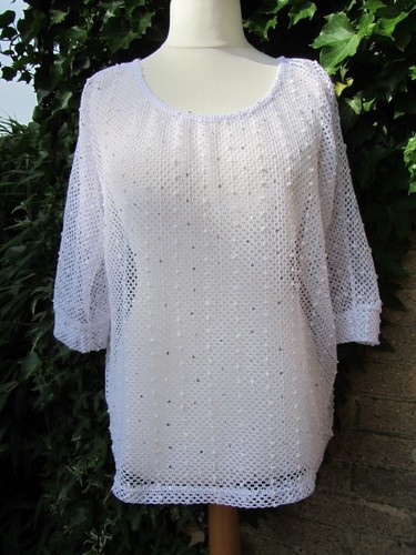 Ladies white embroidered top - white,