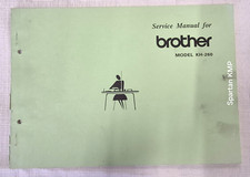 BK32 BROTHER KNITTING MACHINE INSTRUCTION BOOK SERVICE MANUAL FOR THE KH260