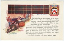 CLAN BRODIE, TARTAN, ARMS, KILT - Scottish Postcard W & A K Johnston