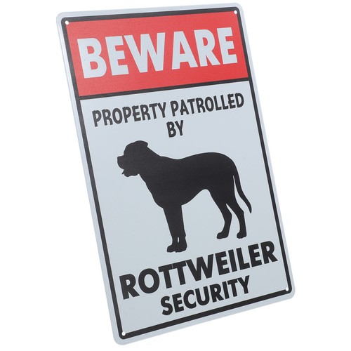 Iron vintage beware dogs sign - beware,