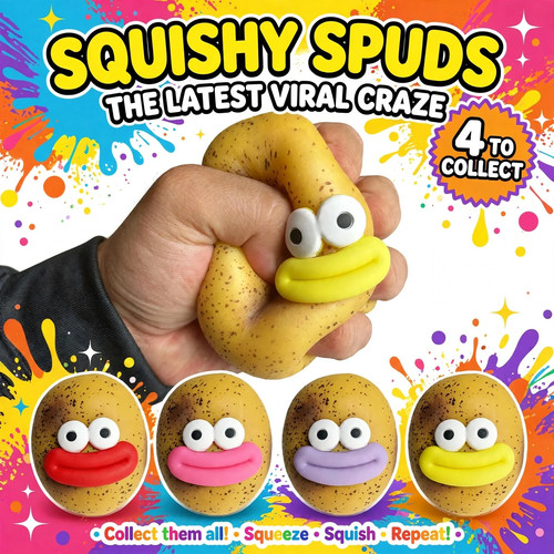 Squishy spuds squish fidget - squish,