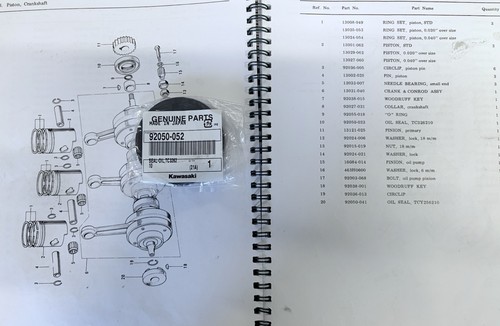 Genuine nos kawasaki - crank, oil