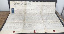 Antique indenture HASTINGS