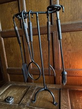 Hand-Forged Iron Fireside