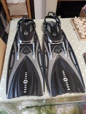 Aqualung Slingshot Dive Fins Size 8-9 Great Condition Scuba Diving Fins