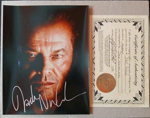 Jack nicholson signed 8x10 - nicholson,