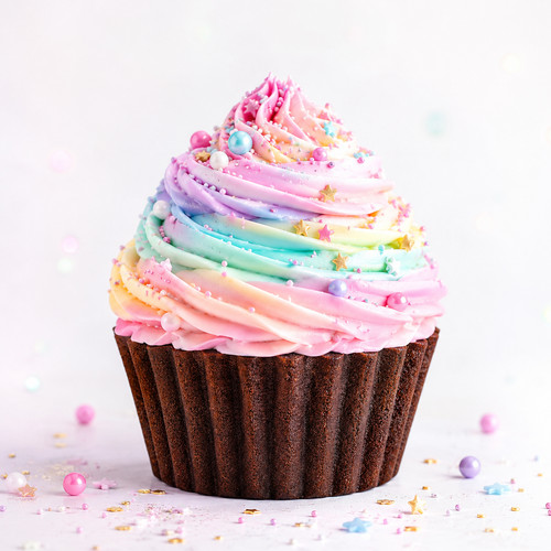 Giant cupcake baking - cupcake,