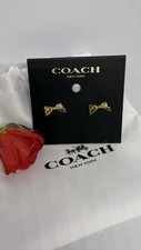 Coach Mini Bow Stud Earring