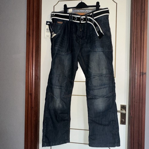 Crosshatch jeans black - jeans, label