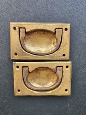 A Pair of Antique Solid Brass