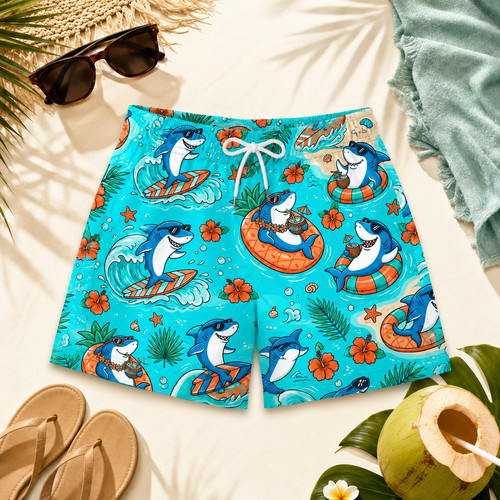 Funny shark swim - funny,
