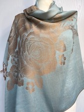 Pashmina  Big Floral Patten Printed Scarf Large Premium Soft Hijab Shawl Wrap